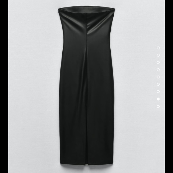 Faux Leather Midi Dress - Picture 6 of 6